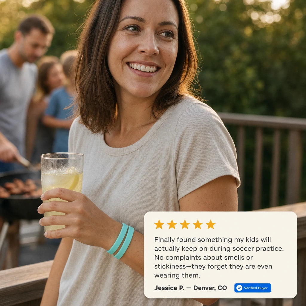 Adjustable Silicone Mosquito Repellent Bracelet