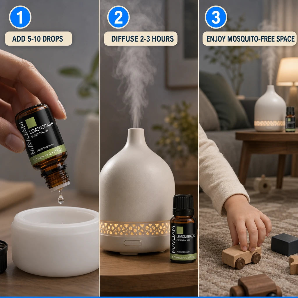 Pure Natural Essential Oil Set (10ml) – Lemongrass