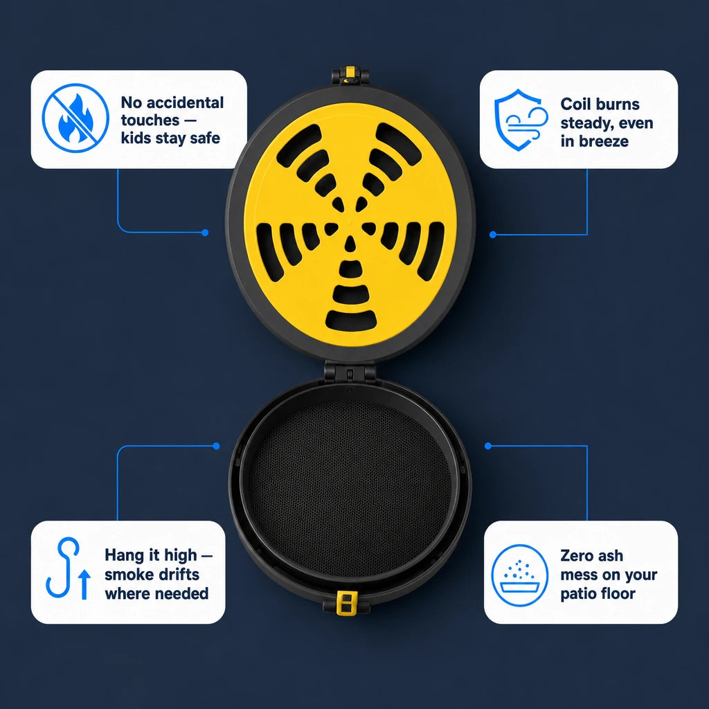 Portable Mosquito Coil Box