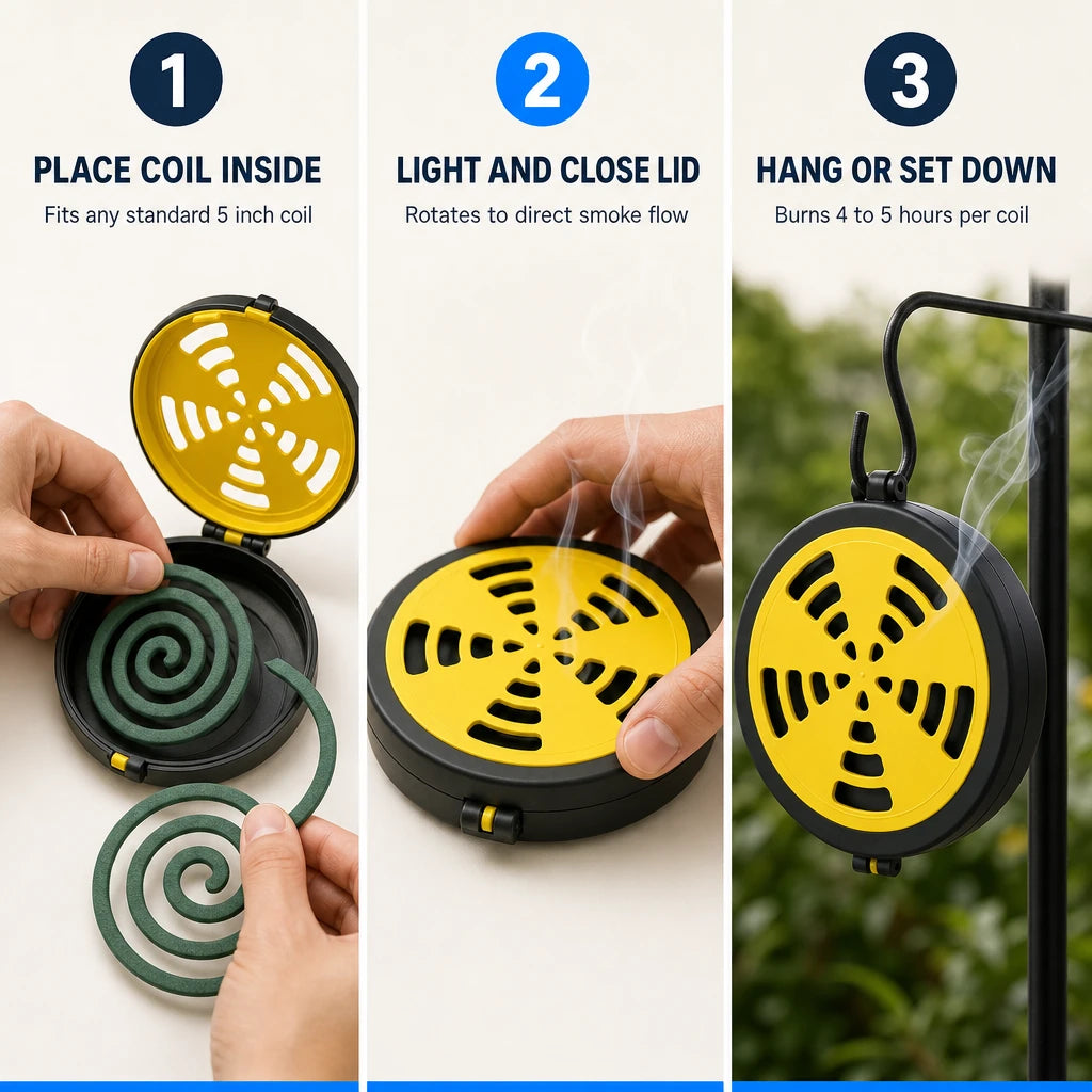Portable Mosquito Coil Box
