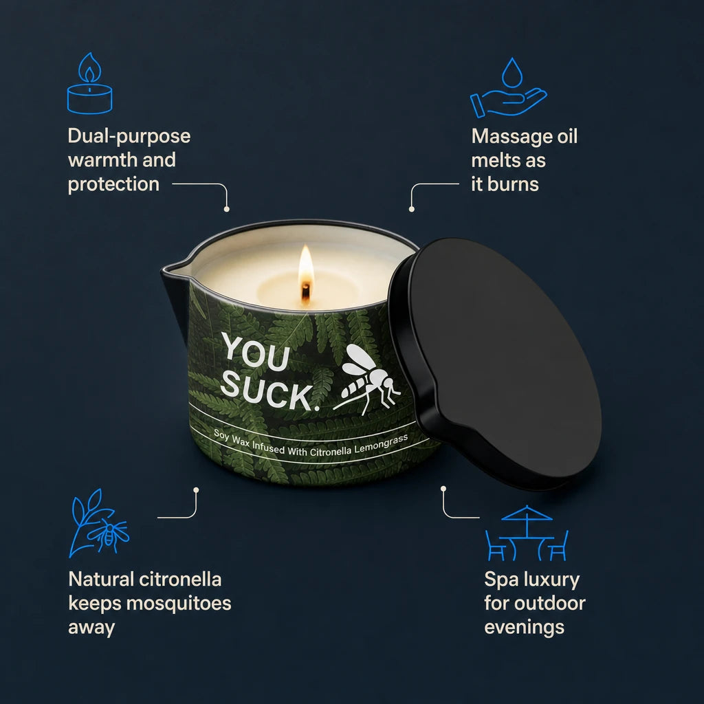 Citronella Massage Oil Candle