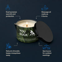 Citronella Massage Oil Candle