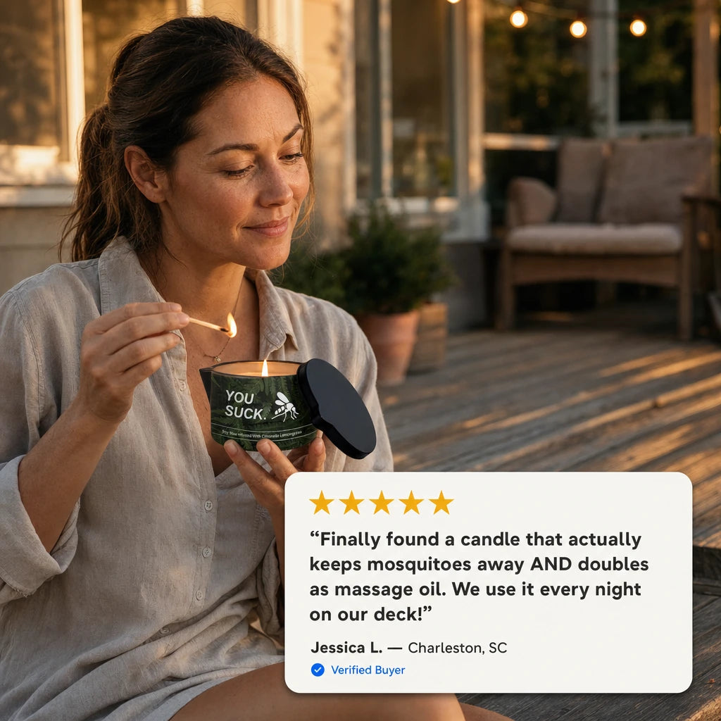 Citronella Massage Oil Candle