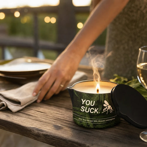 Citronella Massage Oil Candle — premium lifestyle photo