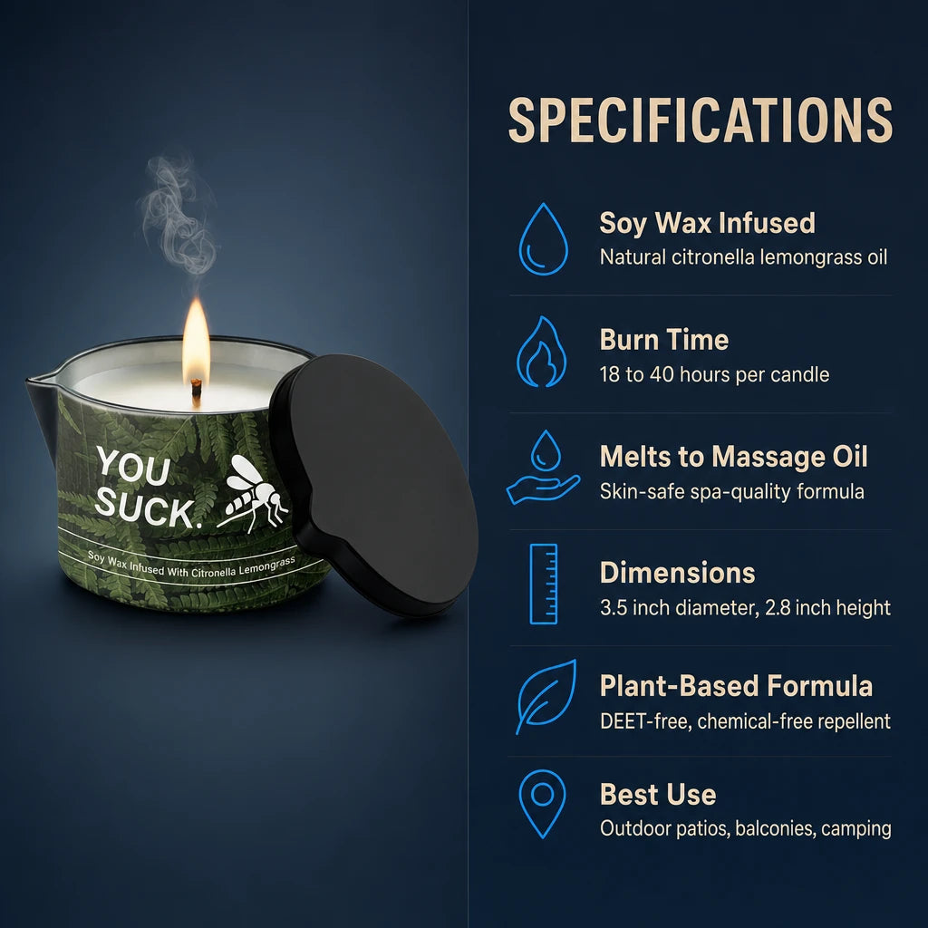 Citronella Massage Oil Candle