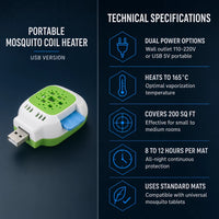 Portable Mosquito Coil Heater