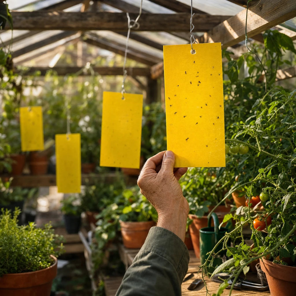Dual-Sided Yellow Sticky Fly Traps 20pcs