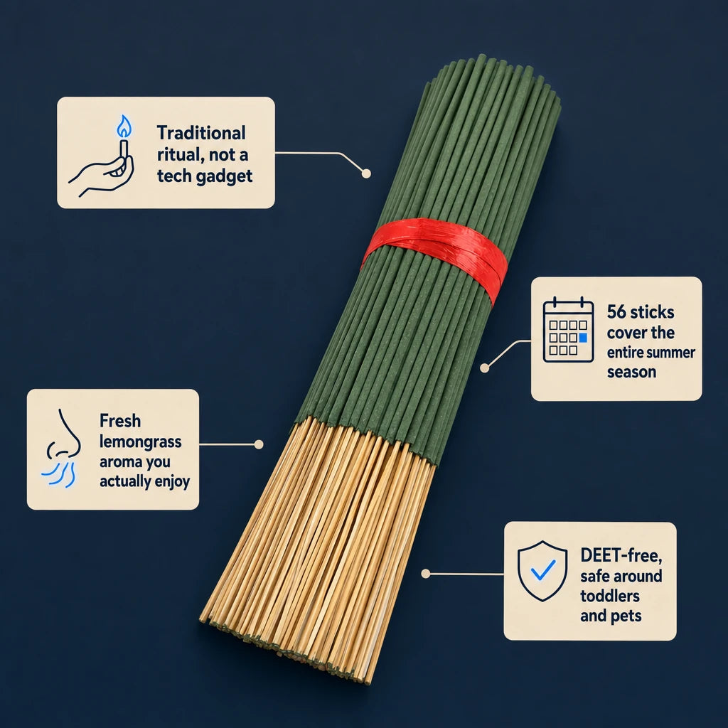 Natural Citronella Incense Sticks 20pcs