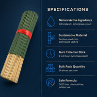 Natural Citronella Incense Sticks 20pcs