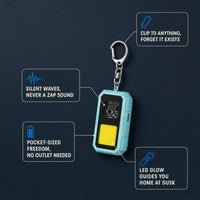 Ultrasonic Mosquito Repellent Clip with LED Light