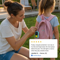Ultrasonic Mosquito Repellent Clip with LED Light