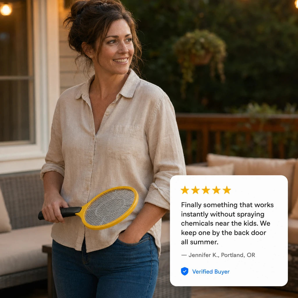Electric Fly Swatter Racket