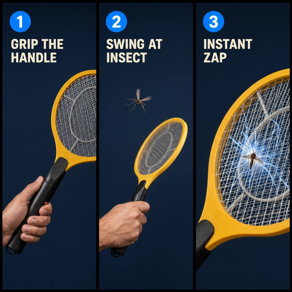 Electric Fly Swatter Racket