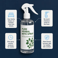 Natural Herbal Mite Removal Spray (300ml) – Plant-Based Bed