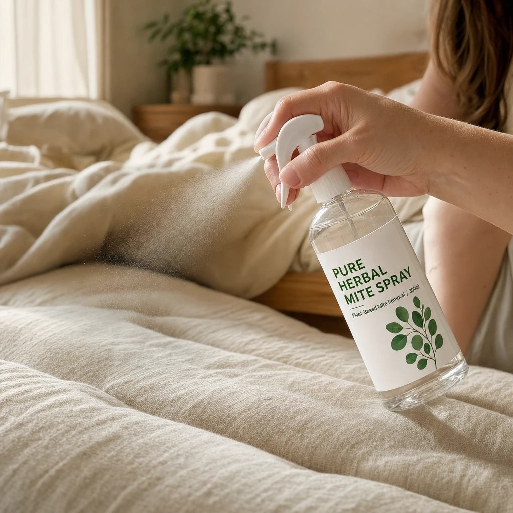 Natural Herbal Mite Removal Spray (300ml) – Plant-Based Bed