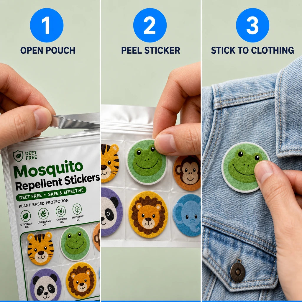 DEET-Free Mosquito Repellent Stickers
