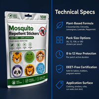 DEET-Free Mosquito Repellent Stickers
