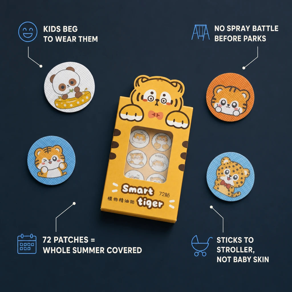Cartoon Mosquito Repellent Stickers