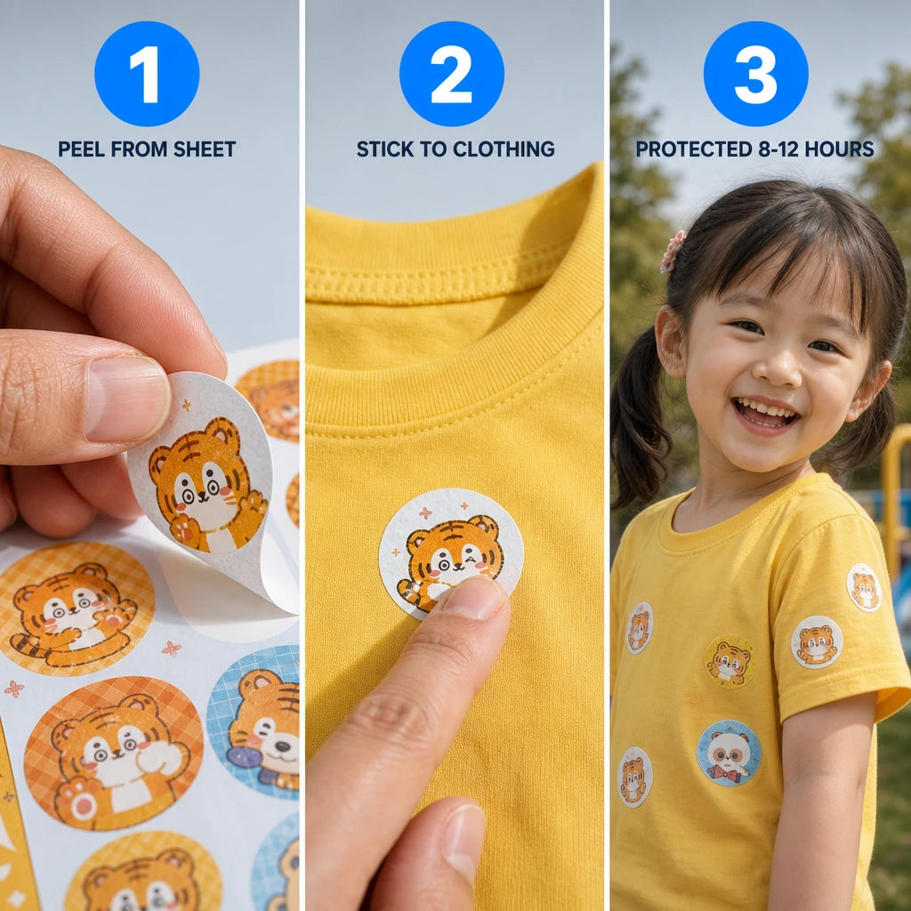 Cartoon Mosquito Repellent Stickers