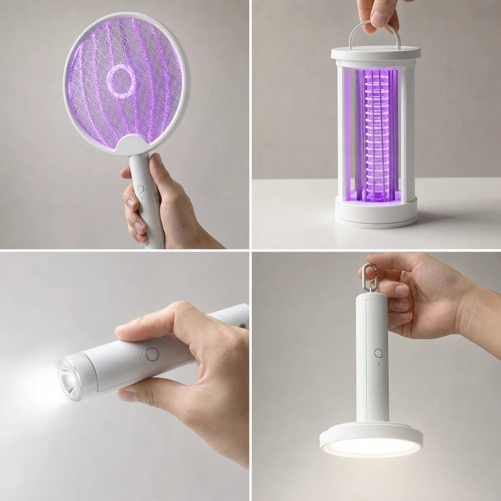 Block 2 — 4-in-1 Foldable Electric Bug Zapper