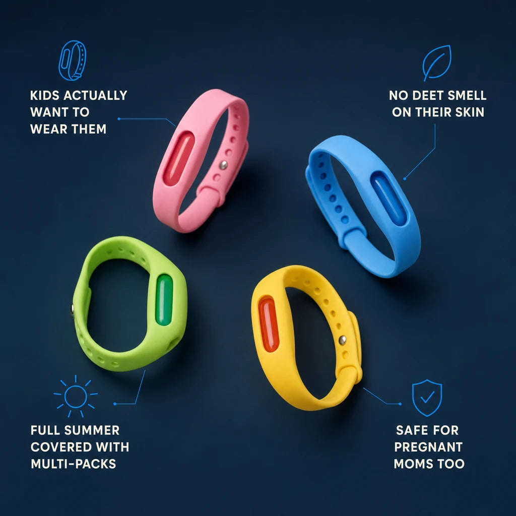 Essential Oil Anti-Mosquito Wristbands 5pcs