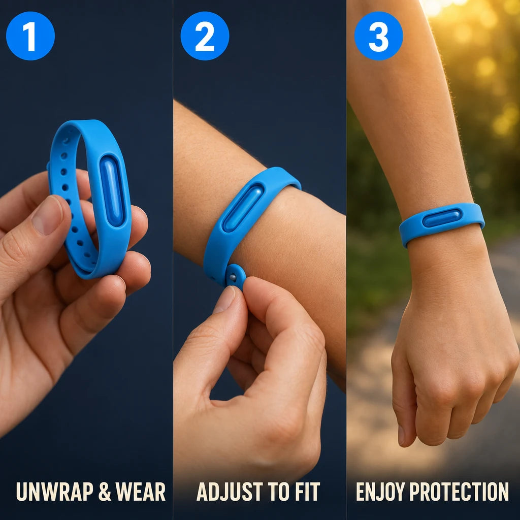 Essential Oil Anti-Mosquito Wristbands 5pcs