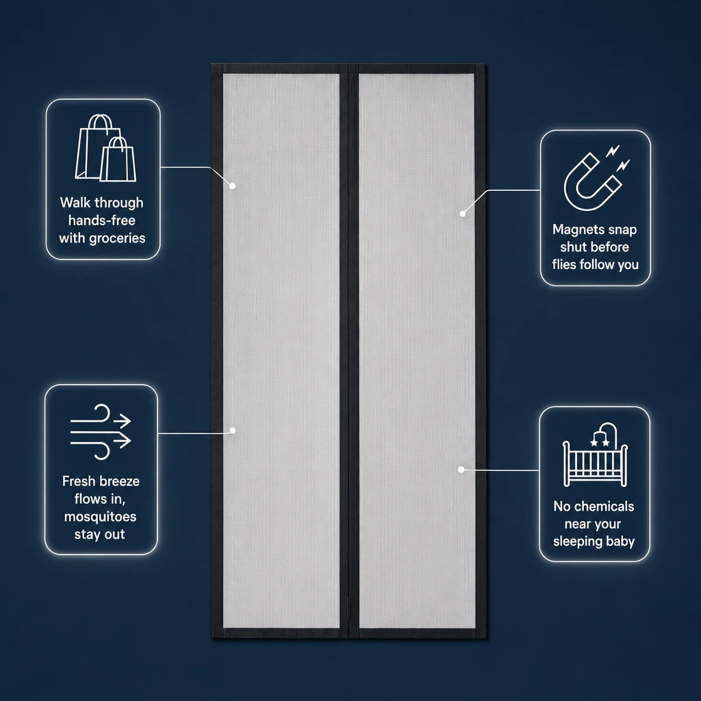Magnetic Door Mosquito Net Curtain