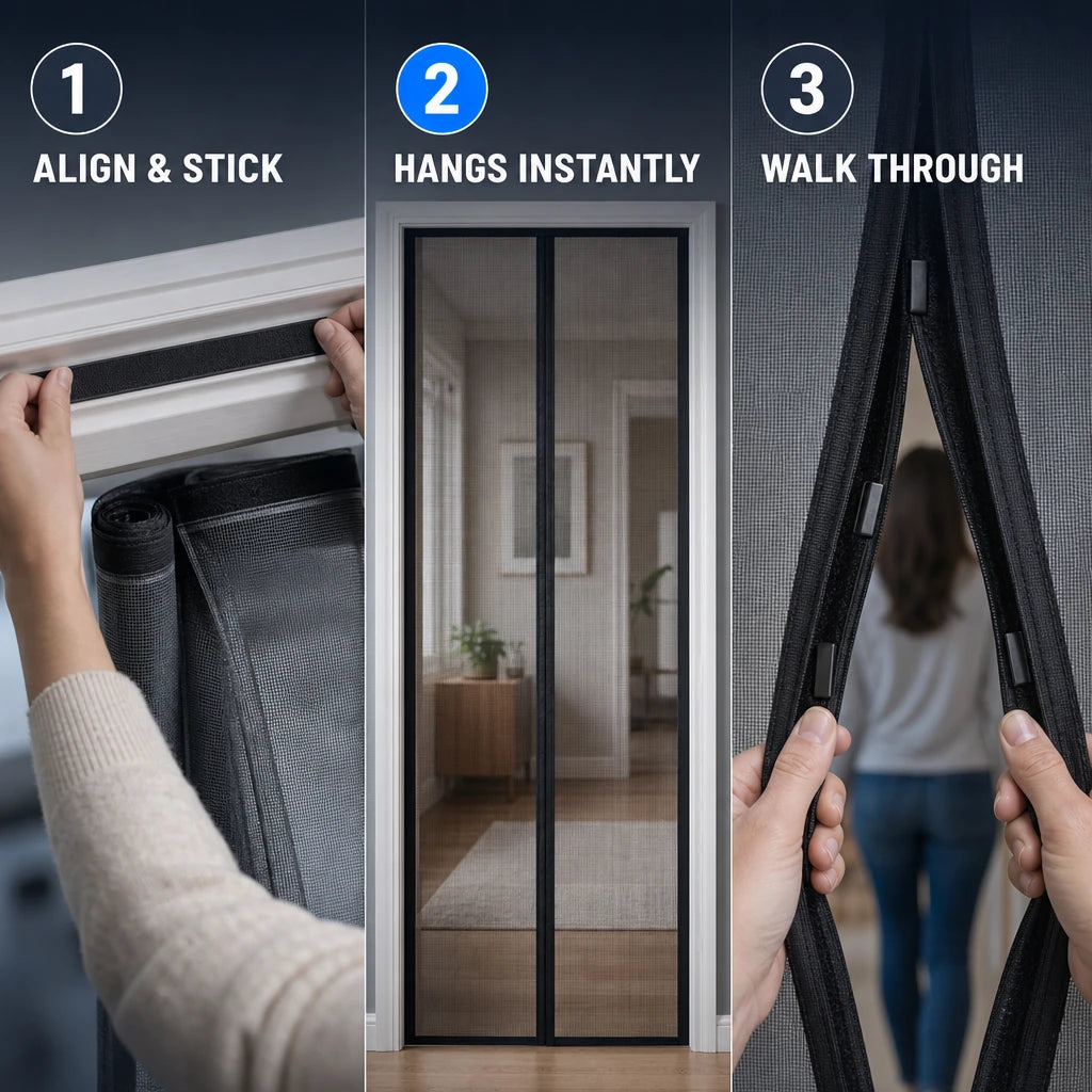Magnetic Door Mosquito Net Curtain