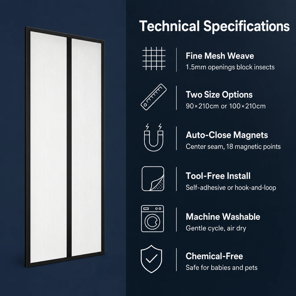 Magnetic Door Mosquito Net Curtain