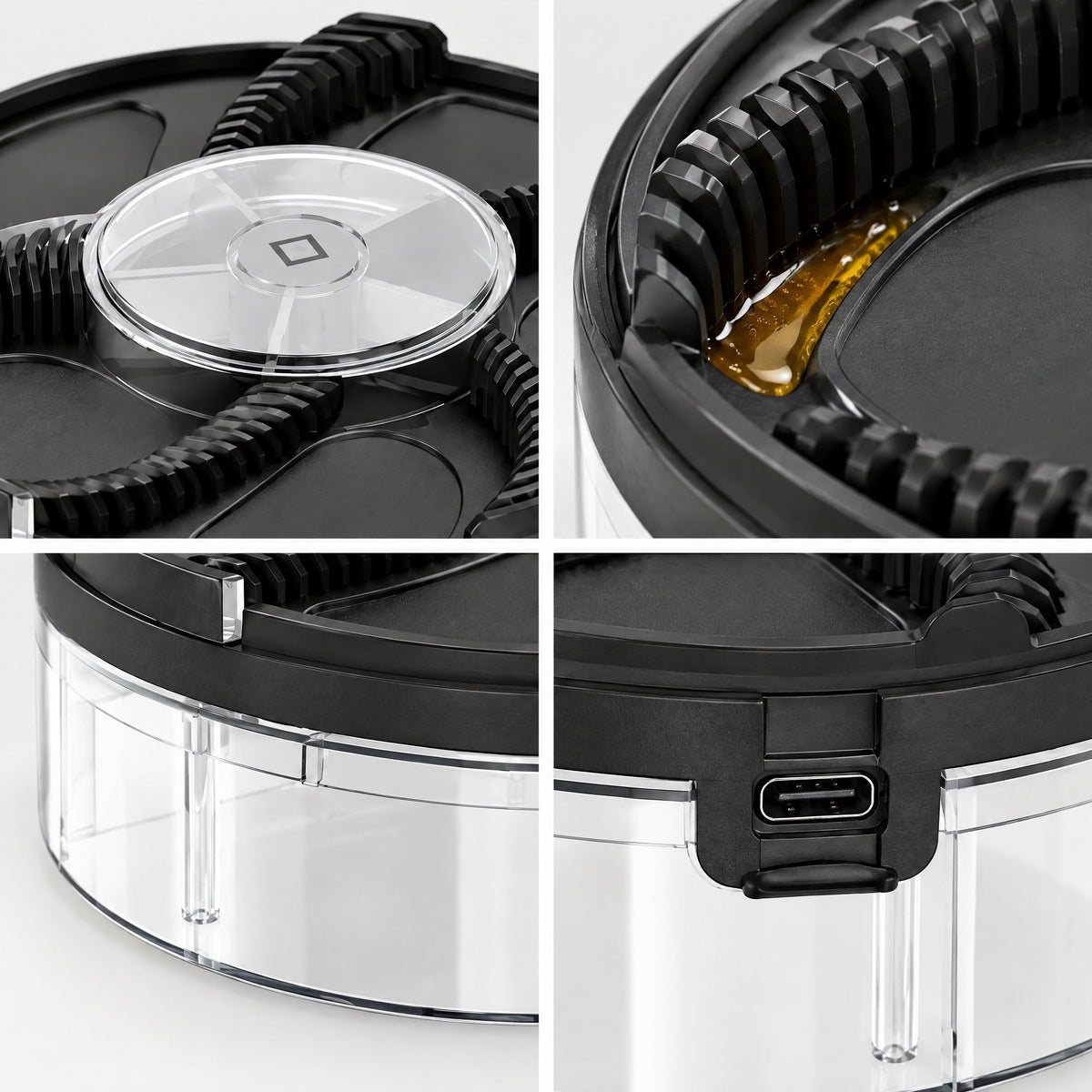 Automatic Rotating Fly Trap - close-up details