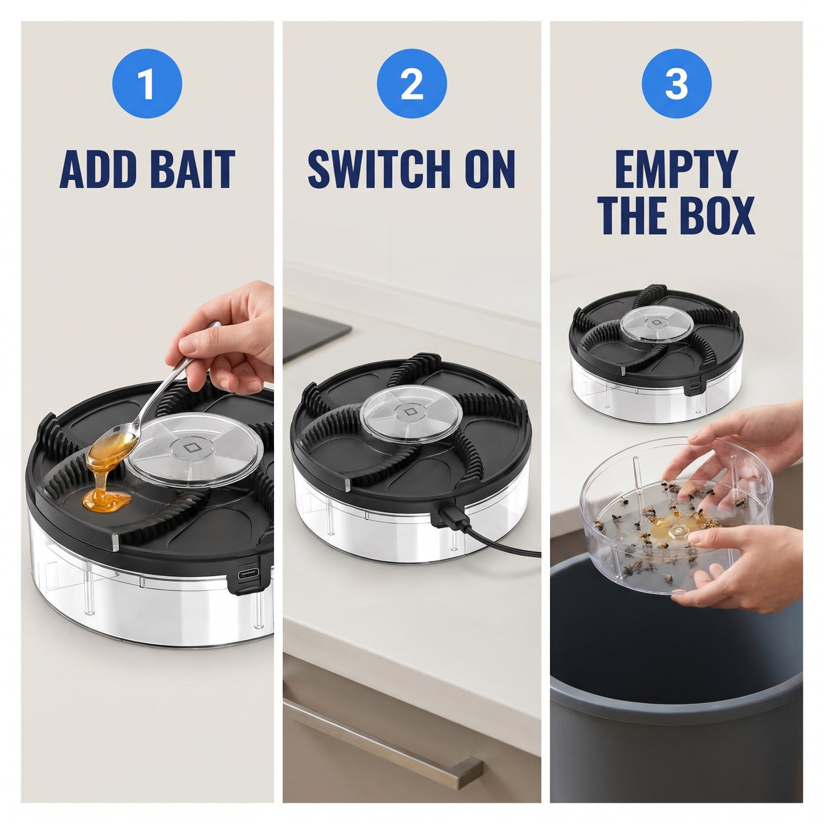 Automatic Rotating Fly Trap