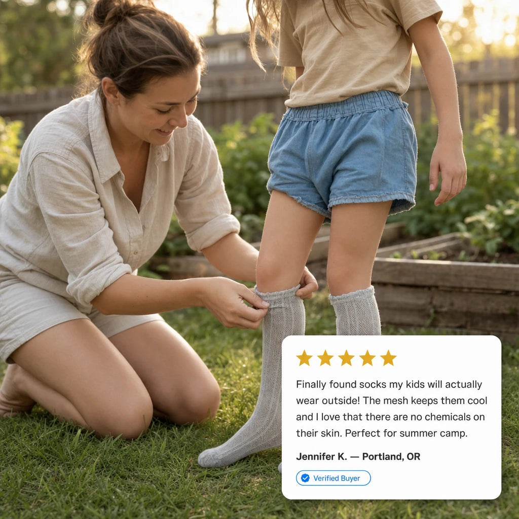Kids Mosquito-Proof Mesh Socks