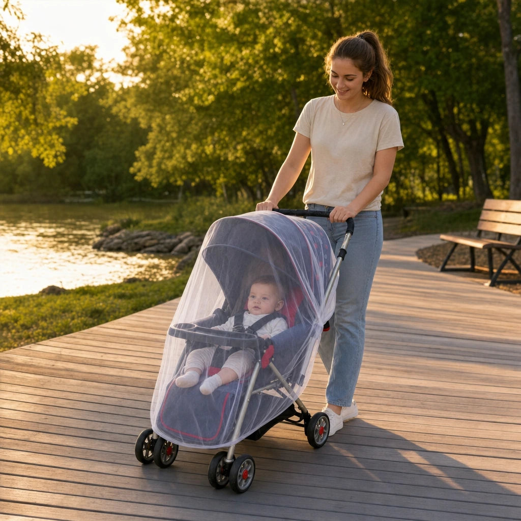 Block 1 — Baby Stroller Mosquito Net Cover