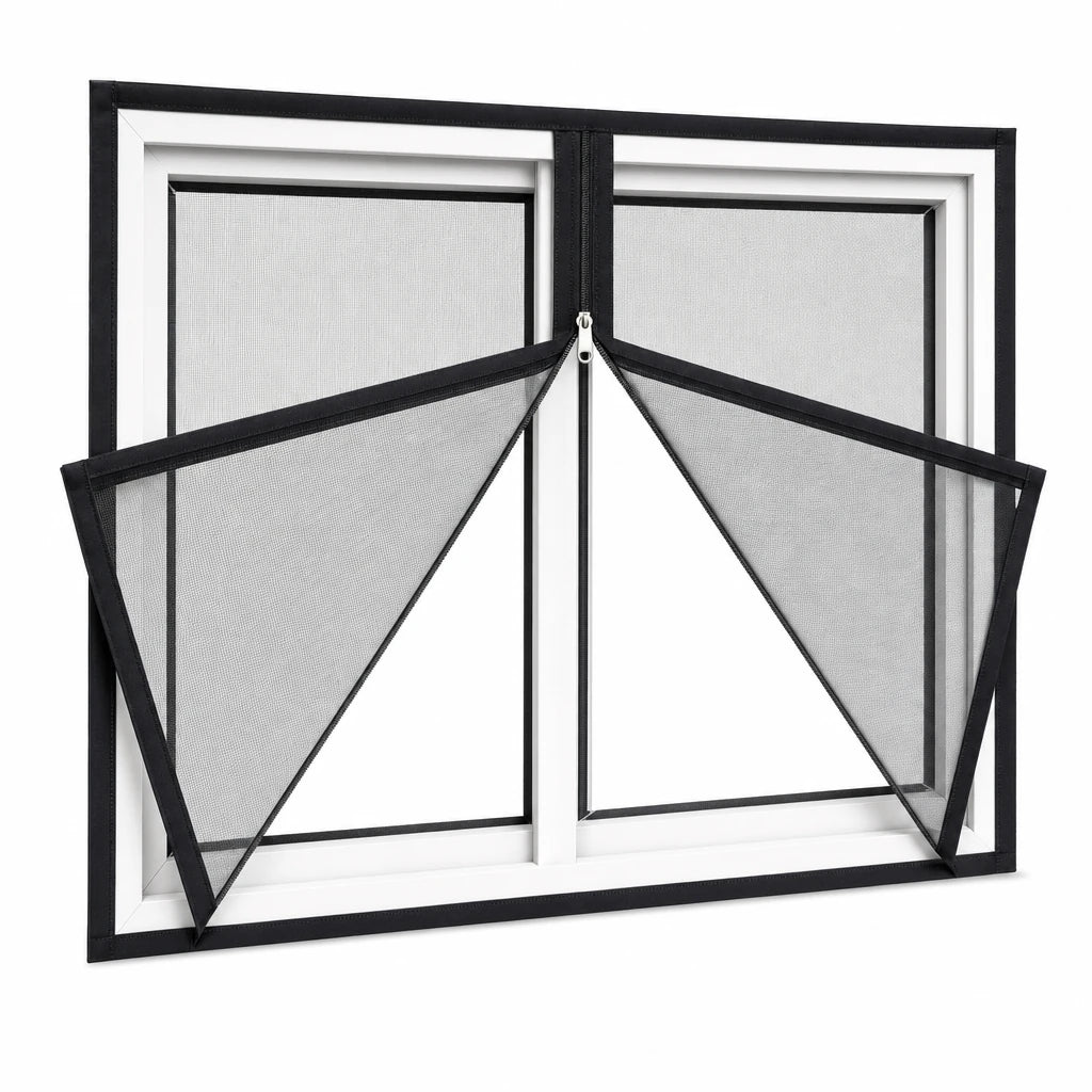 Custom-Size Window Mosquito Net with Zipper