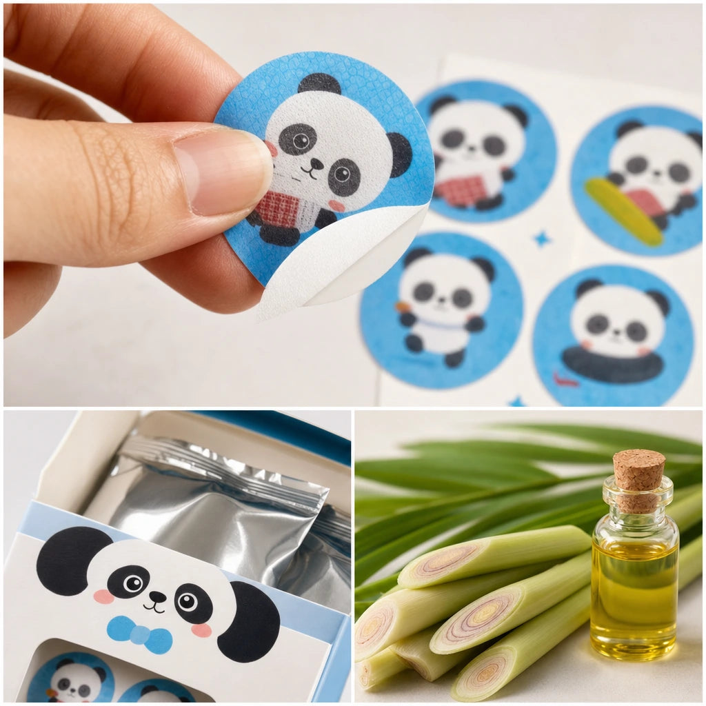 Block 2 — Cartoon Mosquito Repellent Stickers