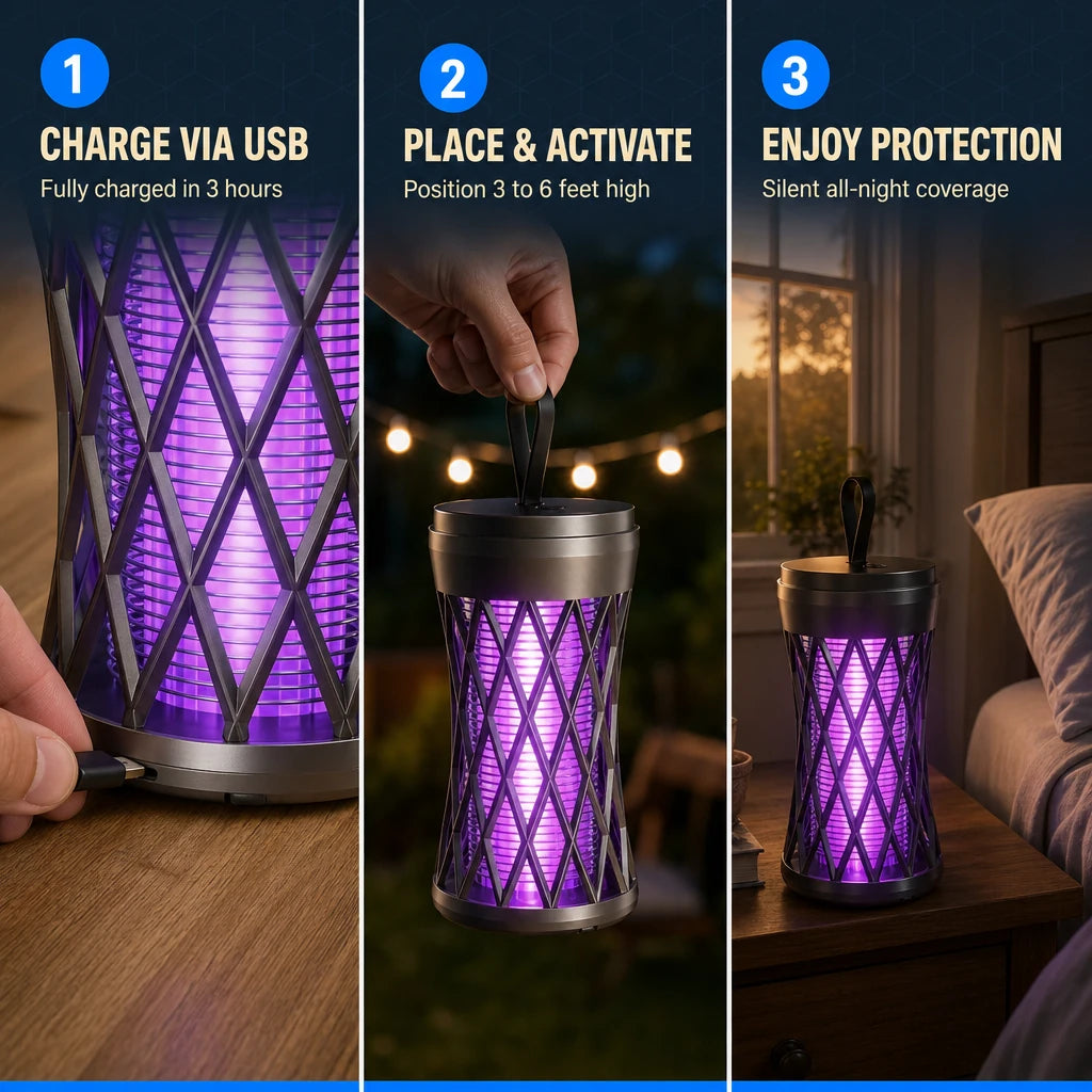 Rechargeable Mosquito Trap Lamp