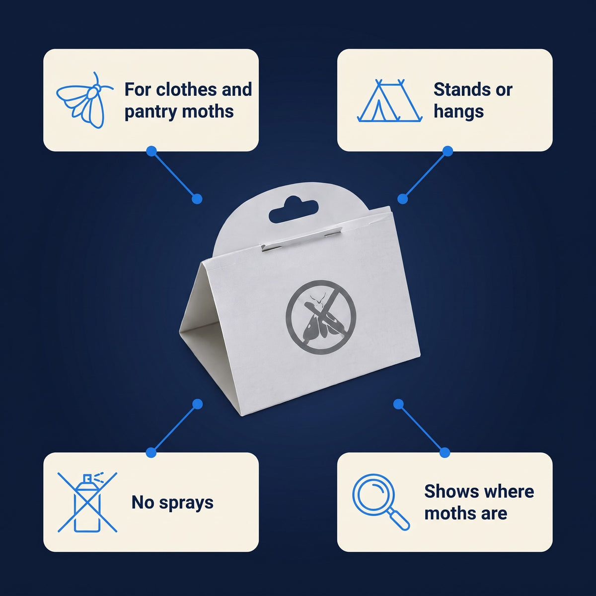 Clothes and Pantry Moth Traps, 6-Pack