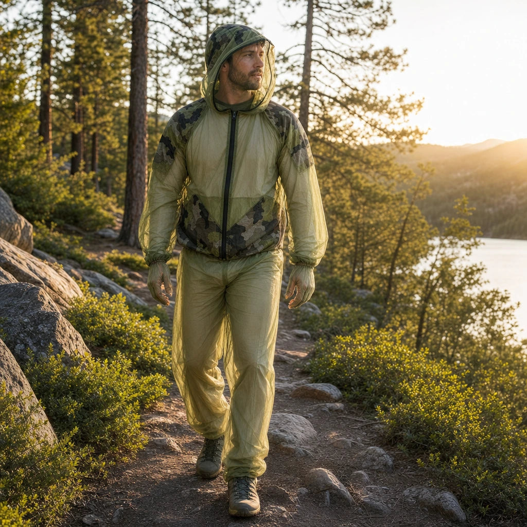 Block 1 — Complete Mosquito Repellent Suit Set – Mesh Jacket
