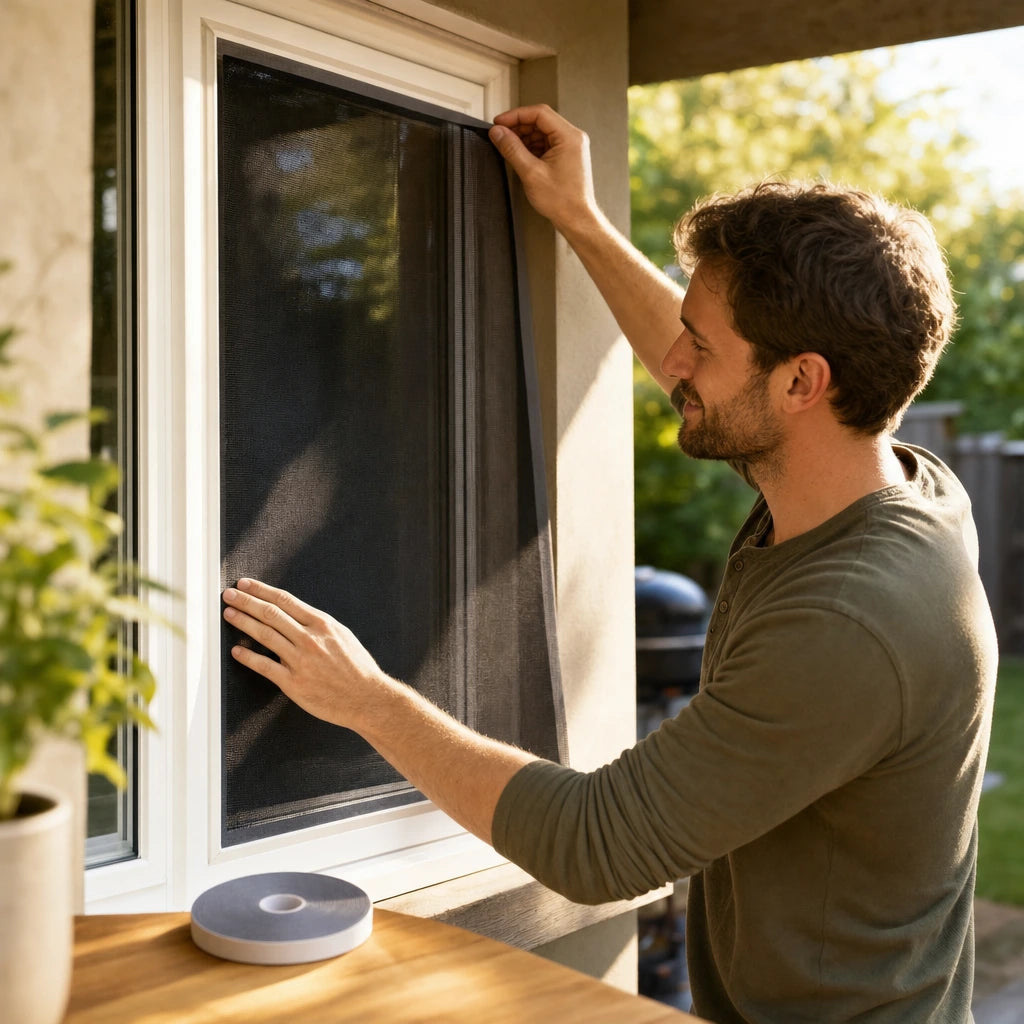 Block 1 — DIY Self-Adhesive Window Insect Screen