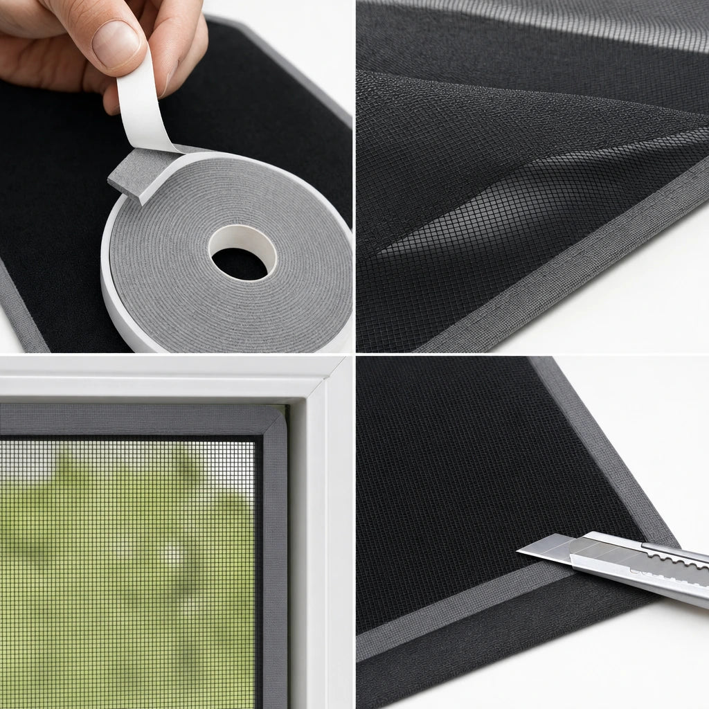 Block 2 — DIY Self-Adhesive Window Insect Screen