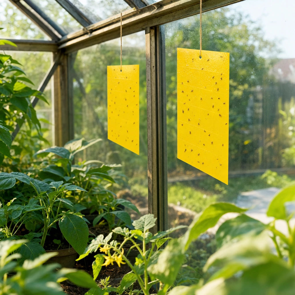 Block 1 — Dual-Sided Yellow Sticky Fly Traps