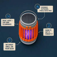 Solar & USB Rechargeable Mosquito Killer Lamp