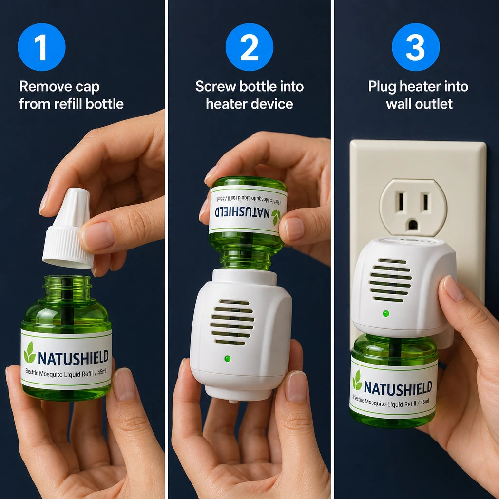 Electric Mosquito Liquid Refill 3pcs