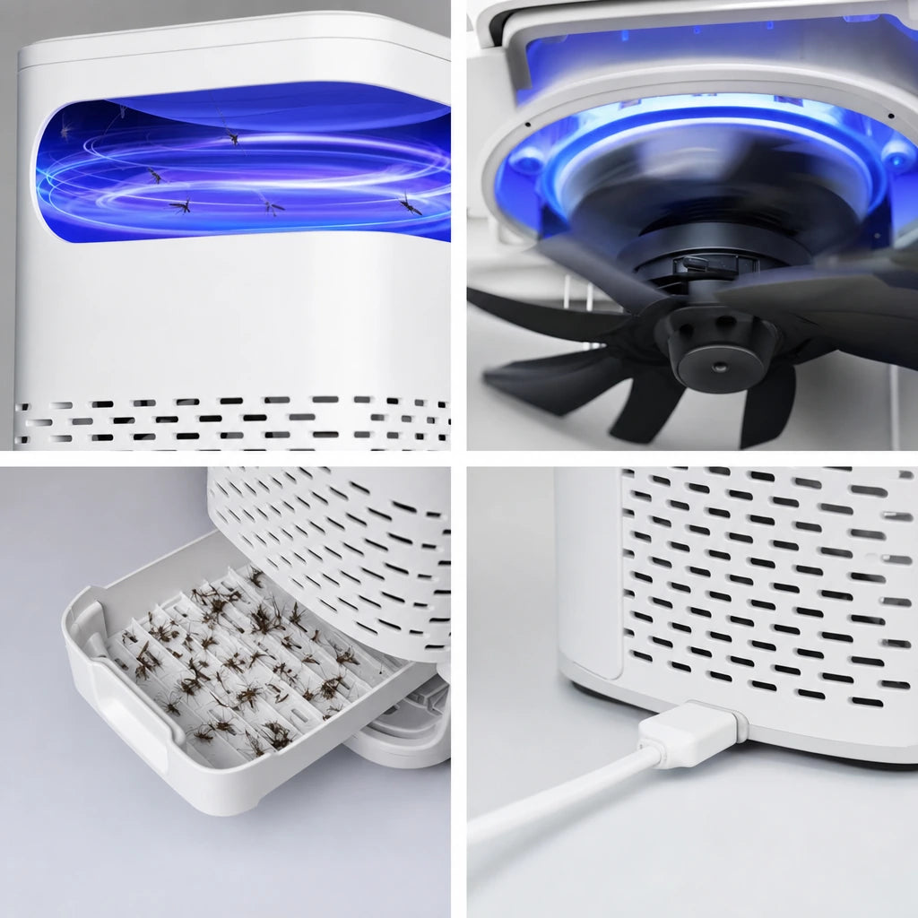 Block 2 — Electric Mosquito Trap Lamp with Suction