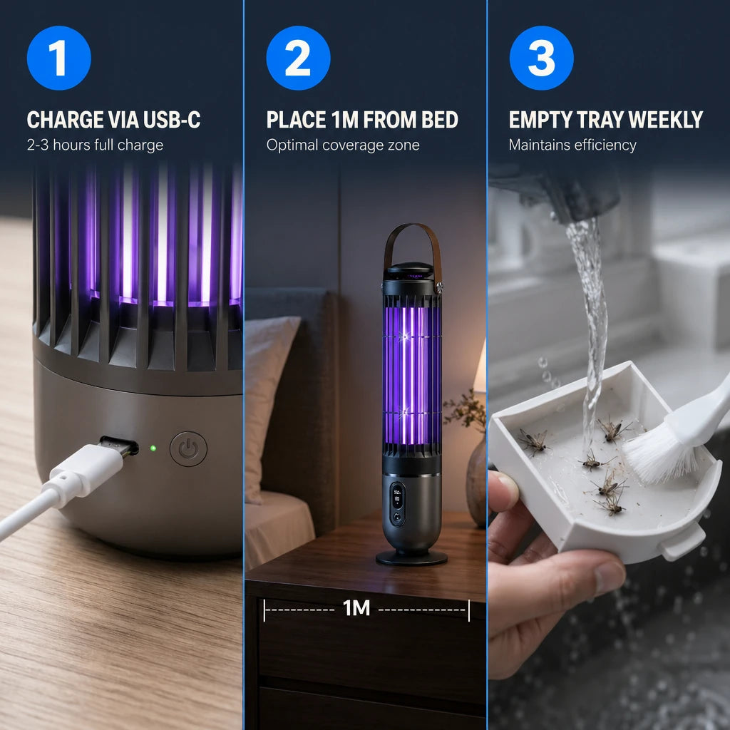 Rechargeable Electric Mosquito Killer Lamp