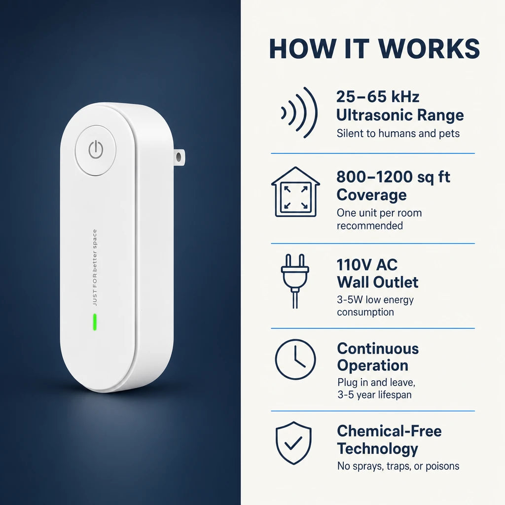 Electronic Ultrasonic Pest Control Repeller – Rats & Insects