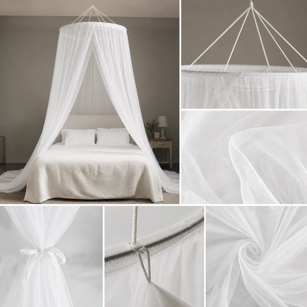 Block 2 — Elegant Canopy Mosquito Net for Double Bed