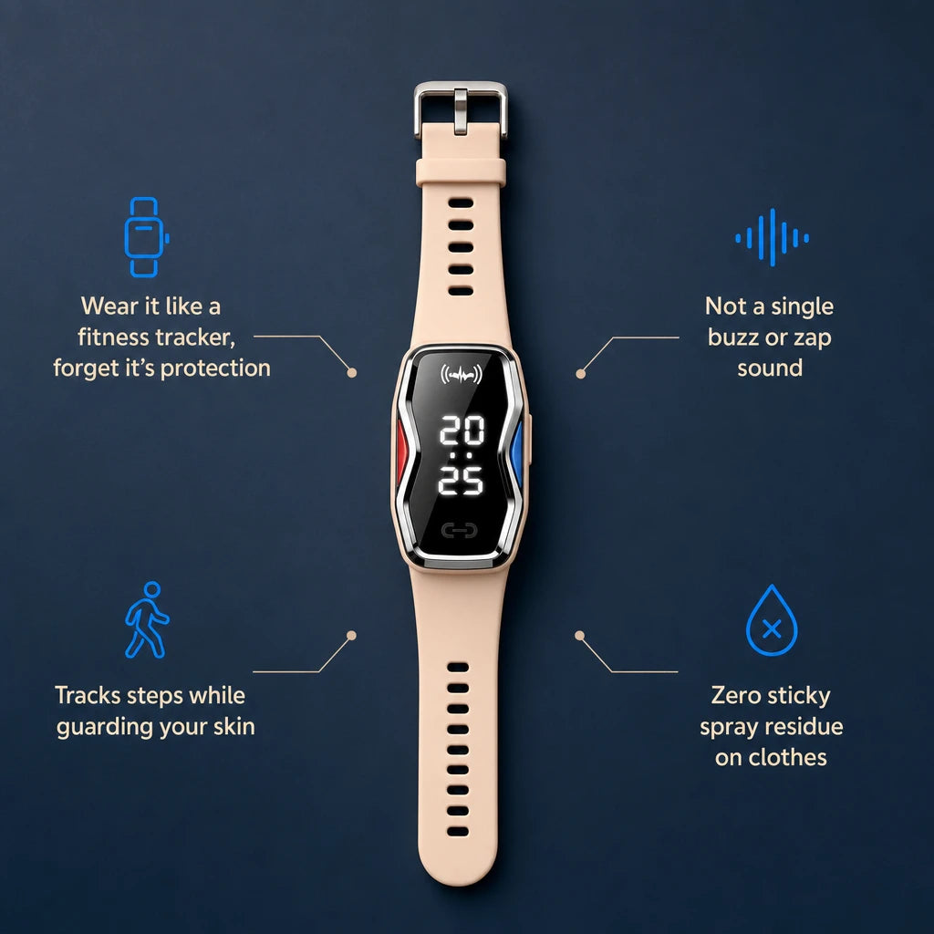 Smart Ultrasonic Mosquito Repellent Watch