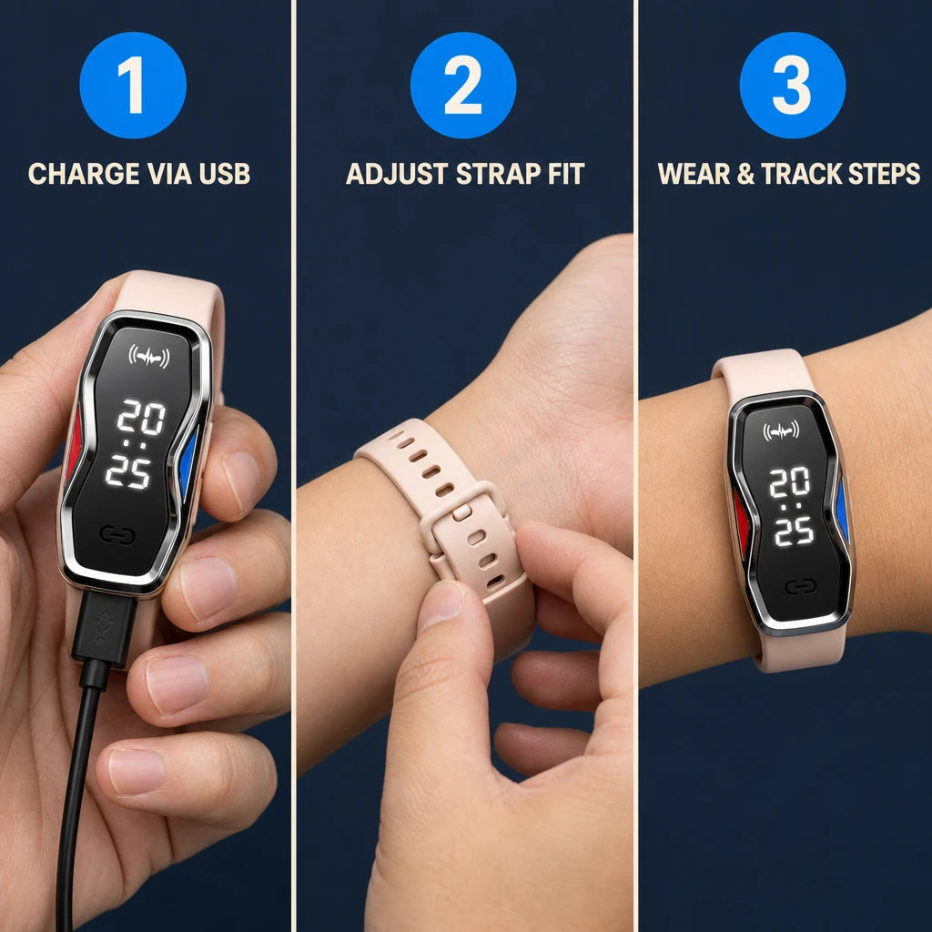 Smart Ultrasonic Mosquito Repellent Watch