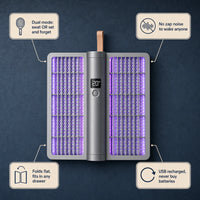 Foldable Electric Mosquito Swatter & Zapper Lamp